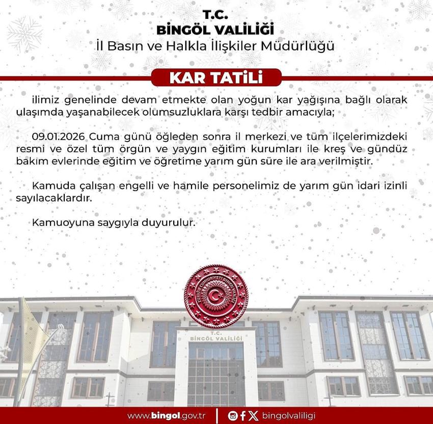 Şehir Geneli İçin Tatil Kararı