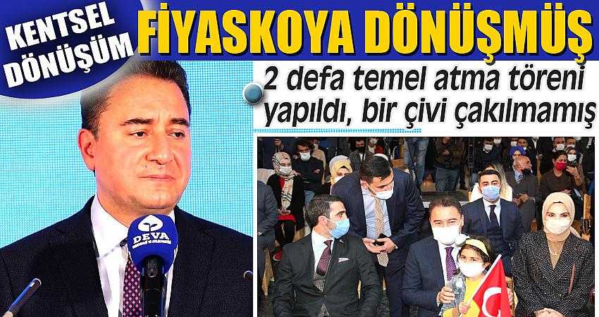 Kentsel dönüşüm fiyaskoya dönüşmüş