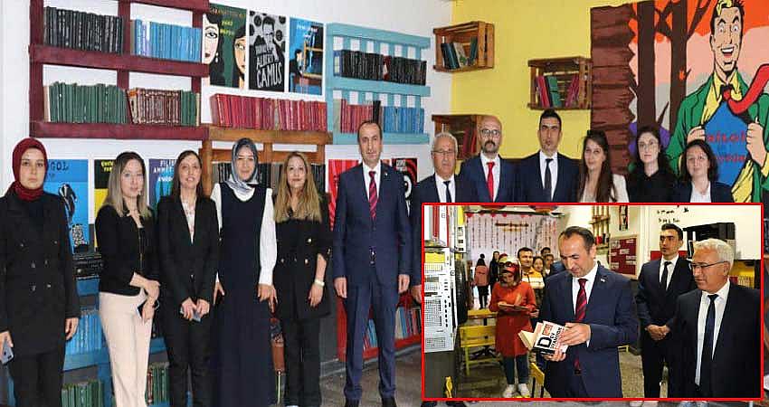 ATIK MALZEMELERDEN KÜTÜPHANE YAPILDI