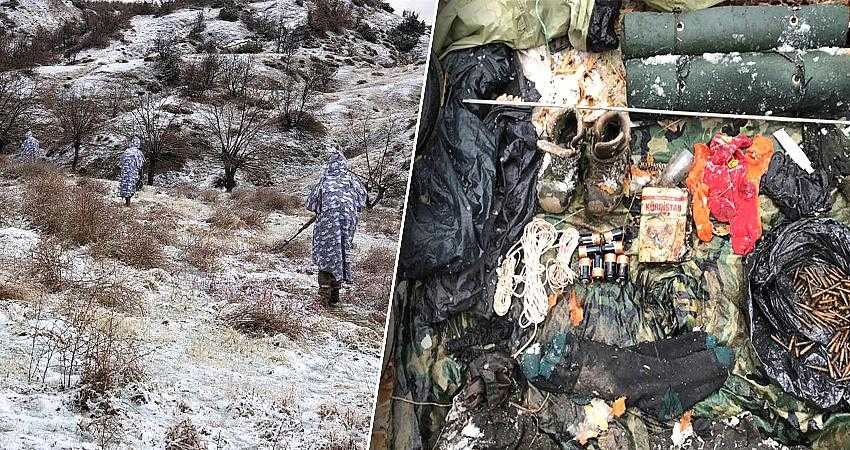 Genç’te mühimmat ele geçirildi