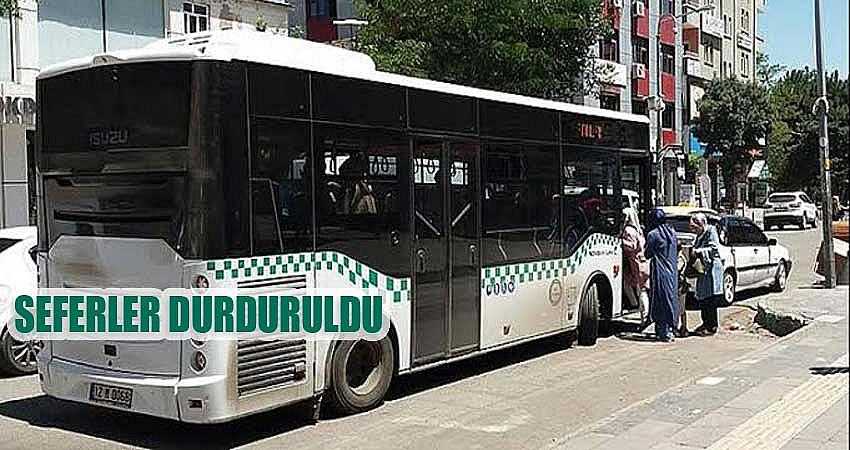 HAT MİNİBÜSLERİNİN SEFERLERİ DURDURULDU