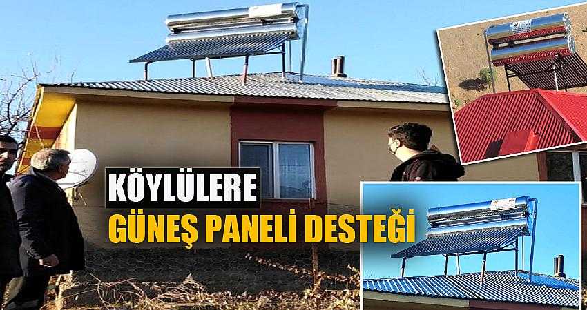 KÖYLÜLERE GÜNEŞ PANELİ DESTEĞİ