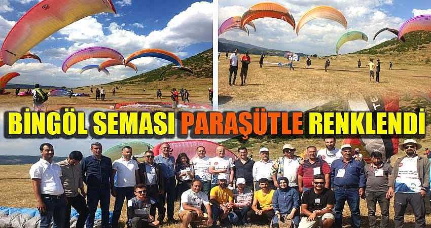 BİNGÖL SEMALARI PARAŞÜTLE RENKLENDİ