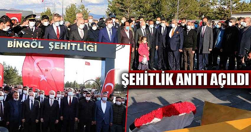 ŞEHİTLİK ANITI AÇILDI