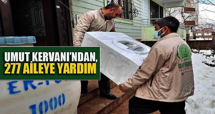 UMUT KERVANI’NDAN, 277 AİLEYE YARDIMDA