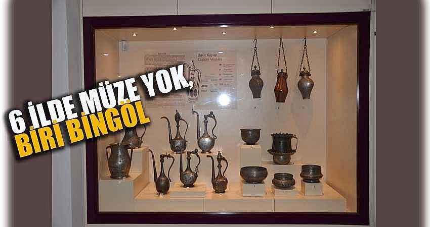 6 İLDE MÜZE YOK, BİRİ BİNGÖL