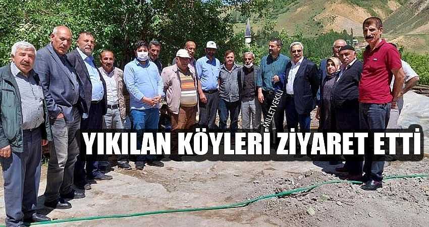 AYDEMİR, DEPREMDE YIKILAN KÖYLERİ ZİYARET ETTİ